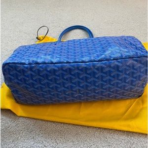 100% authentic GOYARD Goyardine Saint Louis PM in Sky Blue.